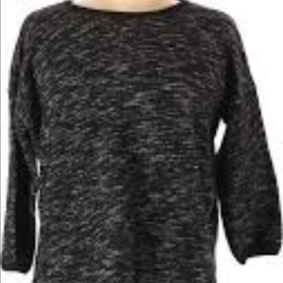 Hi-Line Women Pullover Cropped Tweed Sweat… - Picture 7 of 7